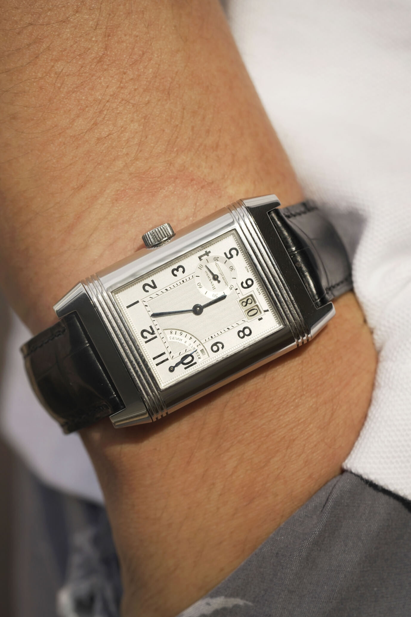 Wristwatch - Jaeger LeCoultre Reverso 8 Days ‘Grande Date’
